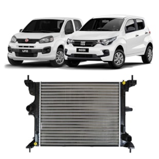 RADIADOR FIAT NOVO UNO DRIVE 1.0/1.3 2017 > / MOBI 1.0 2017 > 3 CILINDROS - PROCOOLER