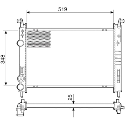 RADIADOR FIAT PALIO / STRADA / SIENA 1.0 /1.3/1.4 FIRE 2001 A 2017 / IDEIA 1.4/1.8 2006 A 2016 COM / SEM AR MANUAL - VISCONDE RADIADOR FIAT PALIO / STRADA / SIENA 1.0 /1.3/1.4 FIRE 2001 A 2017 / IDEIA 1.4/1.8 2006 A 2016 COM / SEM AR MANUAL - VISCONDE