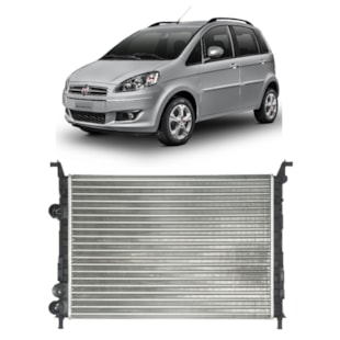 RADIADOR FIAT PALIO/ STRADA/ SIENA 1.0/1.3/1.6/1.8 FIRE 2000 A 2009 / IDEA 1.4 2006 > COM / SEM AR / MANUAL - VALEO