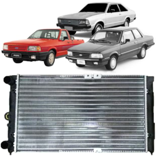 RADIADOR FORD BELINA / DEL REY / PAMPA 1.8 1989 A 1995 COM / SEM AR - VISCONDE