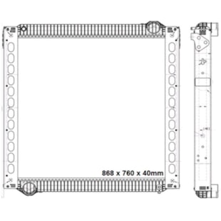 RADIADOR FORD CARGO 2042 / 2842 EURO 5 2013 A 2019  - M. MARELLI