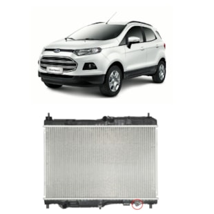 RADIADOR FORD ECOSPORT 1.6/2.0 16V 2013 > / NOVO KA 1.0 12V 2015 A 2017 COM / SEM AR / AUTOMATICO / MANUAL  - VALEO