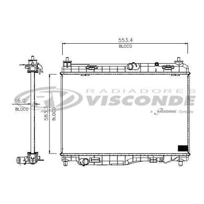 RADIADOR FORD ECOSPORT 1.6/2.0 16V 2013 > / NOVO KA 1.0 12V 2015 A 2017 COM / SEM AR / AUTOMATICO / MANUAL  - VISCONDE