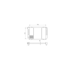 RADIADOR FORD F1000 1992 A 1994 - VISCONDE