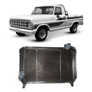 RADIADOR FORD F1000 TURBO DIESEL COM OU SEM AR 1992 A 1994 - VISCONDE