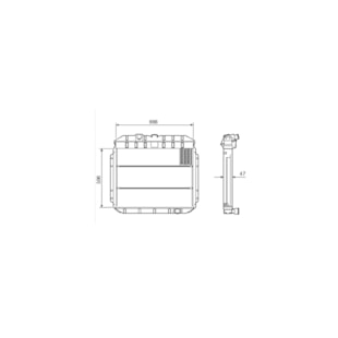 RADIADOR FORD F4000 1975 A 1996 - VISCONDE