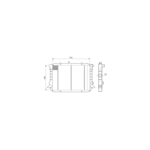 RADIADOR FORD F4000 1996 A 1998 - VISCONDE