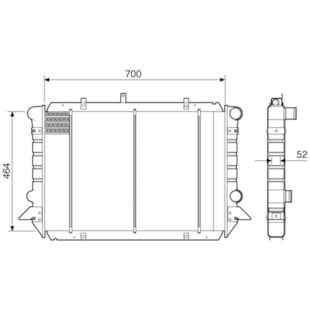 RADIADOR FORD F4000 1996 A 1998 - VISCONDE