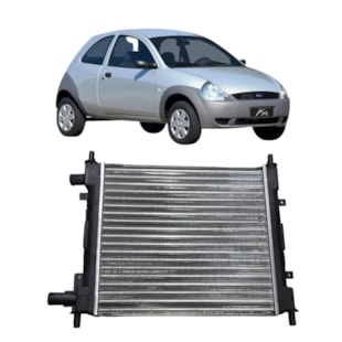 RADIADOR FORD KA 1.0 / 1.3 1997 A 1999 SEM AR / MANUAL - VISCONDE