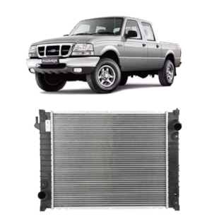 RADIADOR FORD RANGER 2.5 / 2.8 TURBO DIESEL 1998 A 2006 / COM / SEM AR / MANUAL  - VALEO