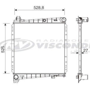 RADIADOR FORD RANGER 3.0 8 / 16V 4X4 / 4X2 TURBO DIESEL ELETRONICA 2006 > COM / SEM AR MANUAL - VISCONDE
