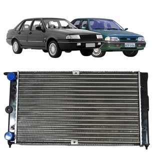 RADIADOR FORD ROYALE / VERSALLES / VW VOLKSWAGEN SANTANA / QUANTUM 1.8 / 2.0 1991 A 1994 MANUAL OU AUTOMATICO SEM AR - PROCOOLER