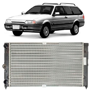 RADIADOR FORD ROYALE / VERSALLES VW VOLKSWAGEN SANTANA / QUANTUM 1.8 / 2.0 1991 A 1994 MANUAL OU AUTOMATICO SEM AR - VALEO