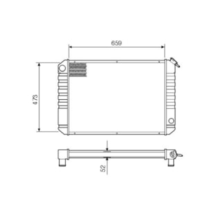 RADIADOR GM CHEVROLET AC 10 / 20 / 40 1985 A 1990 COBRE - VISCONDE