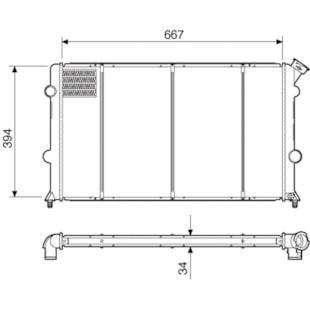 RADIADOR GM CHEVROLET BLAZER / S10 2.0 / 2.2 / 2.4 1995 > COM AR / MANUAL  - VISCONDE RADIADOR GM CHEVROLET BLAZER / S10 2.0 / 2.2 / 2.4 1995 > COM AR / MANUAL  - VISCONDE