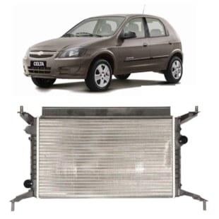 RADIADOR GM CHEVROLET CELTA 2007 A 2019 / PRISMA 2006 A 2013 1.0 / 1.4 COM AR - VALEO RADIADOR GM CHEVROLET CELTA 2007 A 2019 / PRISMA 2006 A 2013 1.0 / 1.4 COM AR - VALEO
