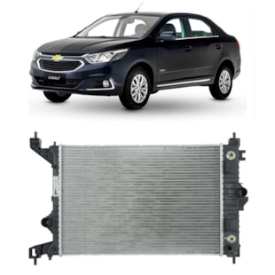 RADIADOR GM CHEVROLET COBALT / SPIN / ONIX / PRISMA 1.4 / 1.8 2013 A 2017 COM AR / AUTOMATICO  - VALEO