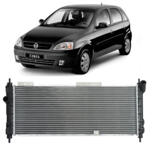 RADIADOR GM CHEVROLET CORSA 1.0 A 1.6  / TIGRA 1.6 1994 A 2002 COM AR MANUAL  - VALEO