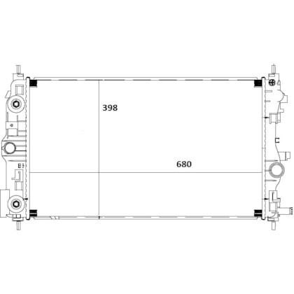 RADIADOR GM CHEVROLET CRUZE 1.8 16V 2011 > AUTOMATICO - M. MARELLI