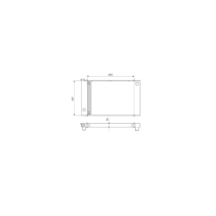 RADIADOR GM CHEVROLET D20 / 40 1988 A 1990 - VISCONDE