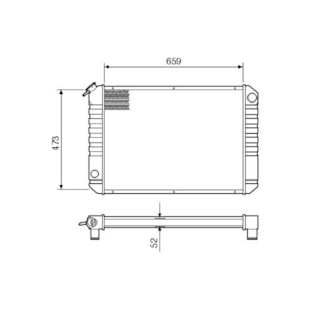 RADIADOR GM CHEVROLET D20 / 40 1988 A 1990 - VISCONDE