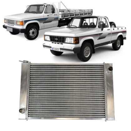 RADIADOR GM CHEVROLET D20 / D40 1985 A 1992 4CL COM OU SEM AR MOTOR PERKINS / MAXION - PACCINI