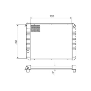 RADIADOR GM CHEVROLET D60>90 D11000>22000 1988 A 1990 - VISCONDE