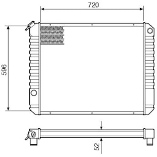 RADIADOR GM CHEVROLET D60>90 D11000>22000 1988 A 1990 - VISCONDE
