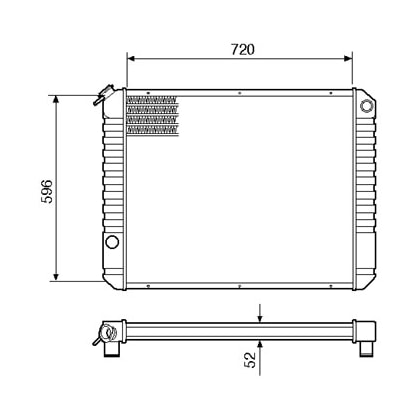 RADIADOR GM CHEVROLET D60>90 D11000>22000 1988 A 1990 - VISCONDE RADIADOR GM CHEVROLET D60>90 D11000>22000 1988 A 1990 - VISCONDE