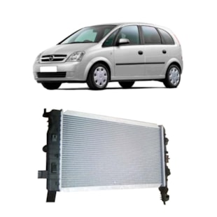 RADIADOR GM CHEVROLET MERIVA 1.4 / 1.8 2002 A 2009 COM / SEM AR / MANUAL - DENSO RADIADOR GM CHEVROLET MERIVA 1.4 / 1.8 2002 A 2009 COM / SEM AR / MANUAL - DENSO