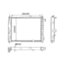 RADIADOR GM CHEVROLET MONZA 1.6 / 1.8 / 2.0 EFI 1982 A 1990 COM / SEM AR / MANUAL - VALEO