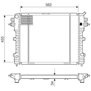 RADIADOR GM CHEVROLET OMEGA GLS 2.0 1992 A 1998 - VISCONDE