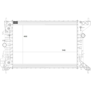 RADIADOR GM CHEVROLET ONIX / PRISMA 1.4 2017 A 2019 / COBALT 1.8 2017 A 2020 / SPIN 1.8 2017 > COM AR / AUTOMATICO  - M. MARELLI