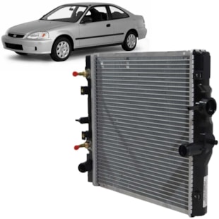 RADIADOR HONDA CIVIC 1.5 / 1.6 / 1992 A 2000 / COM AR / AUTOMATICO - PROCOOLER RADIADOR HONDA CIVIC 1.5 / 1.6 / 1992 A 2000 / COM AR / AUTOMATICO - PROCOOLER