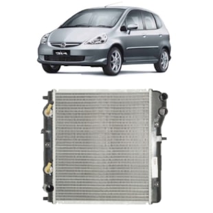 RADIADOR HONDA FIT 1.4 / 1.5 16V 2003 A 2008 AUTOMATICO/MANUAL COM/SEM AR - VALEO