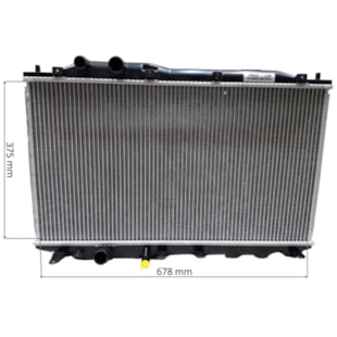 RADIADOR HONDA NEW CIVIC 1.8 16V 2006 A 2012 COM AR MANUAL  - PROCOOLER