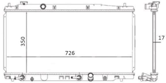 Radiador Radiador Honda New Fit / City 1.4 / 1.5 16V 2009 A 2014