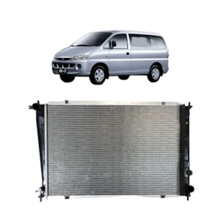 RADIADOR HYUNDAI H1 STAREX VAN 2.5 / 2.6 DIESEL 1997 > COM / SEM AR - PROCOOLER