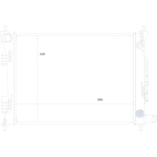 RADIADOR HYUNDAI HB20 / HBX / HBS 1.6 16V 2012 > / VELOSTER 2011 > COM / SEM AR / AUTOMATICO - M. MARELLI