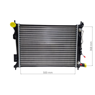 RADIADOR HYUNDAI HB20 / HBX / HBS 1.6 16V 2012 > / VELOSTER 2011 > COM / SEM AR / AUTOMATICO - PROCOOLER