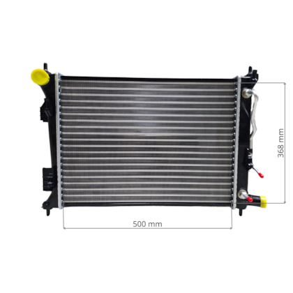 RADIADOR HYUNDAI HB20 / HBX / HBS 1.6 16V 2012 > / VELOSTER 2011 > COM / SEM AR / AUTOMATICO - PROCOOLER