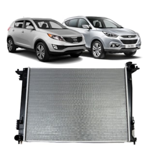 RADIADOR HYUNDAI IX35 2010 A 2015 / KIA SPORTAGE 2.0 2011 > COM AR / MANUAL - PROCOOLER