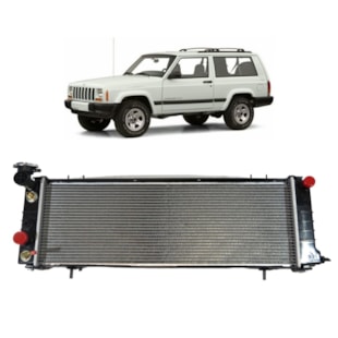 RADIADOR JEEP CHEROKEE SPORT 2.5 / 4.0 1991 A 2001 AUTOMATICO COM AR GASOLINA - PROCOOLER RADIADOR JEEP CHEROKEE SPORT 2.5 / 4.0 1991 A 2001 AUTOMATICO COM AR GASOLINA - PROCOOLER