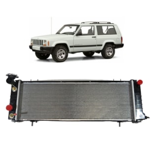 RADIADOR JEEP CHEROKEE SPORT 2.5 / 4.0 1991 A 2001 AUTOMATICO COM AR GASOLINA - PROCOOLER