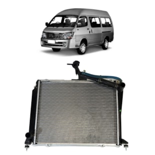 RADIADOR JINBEI TOPIC 2.0 / 2.2 GASOLINA 2009 EM DIANTE - PROCOOLER