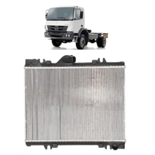 RADIADOR MERCEDES ATEGO 1725 / 1725 4X4 / 2425 6X2 / 1728 / 2428 2007 > / COM / SEM AR - VALEO