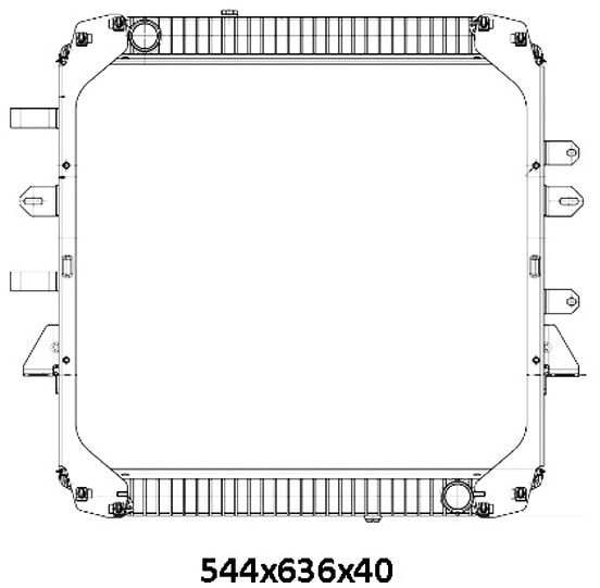 RADIADOR MERCEDES BENZ 710 PLUS / L914 INTERCOOLER / ONIBUS OF814