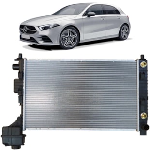 RADIADOR MERCEDES BENZ CLASSE A190 1999 A 2005 AUTOMATICO / MANUAL / COM AR / COM VASO - PROCOOLER