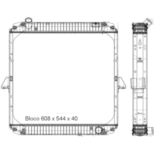 RADIADOR MERCEDES BENZ HPN L1318 ELETRONICO 2006 EM DIANTE OM904 LA 177CV - M. MARELLI