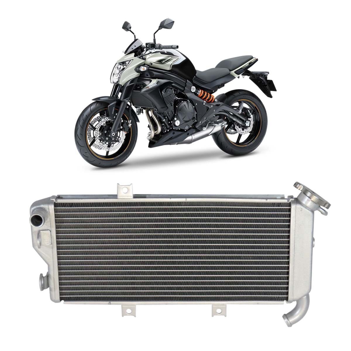 Radiador Radiador Moto Kawasaki Ninja Er6N / Er-6F 650R / Ex650C